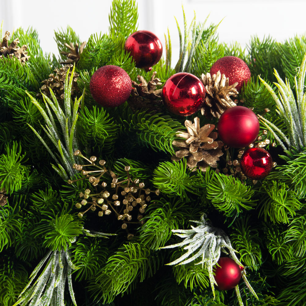 КНг65/4(з)(F) Композиция искусственная НГ в кокосовом боксе 99х13,5х13,5см (свес 50 см)_5