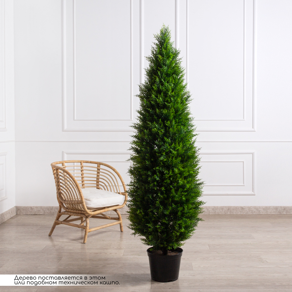 Т180/467(Пр)(F) Туя искусственная конус Платинум д/улицы h180см_31