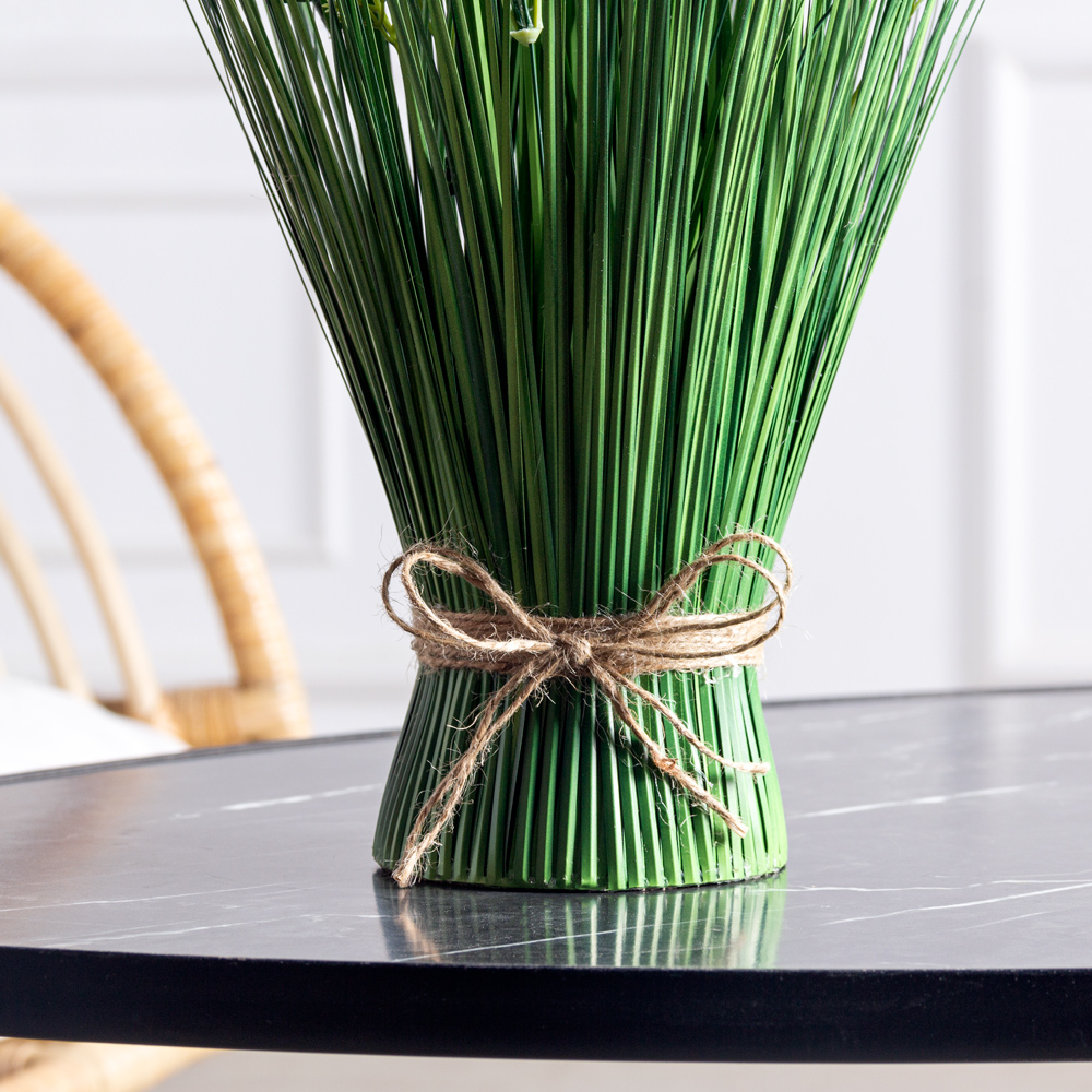 С015(F) Сноп из искусственной осоки с лавандой h37см, d17см, букет _1