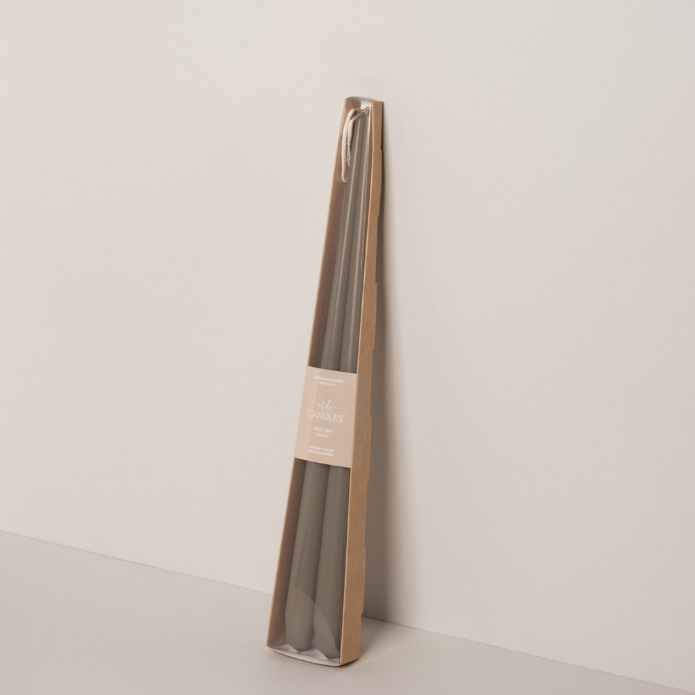 СК35-10(Fix)(F) Свеча коническая 35см Оттенок №10 (какао) 2шт/уп_1