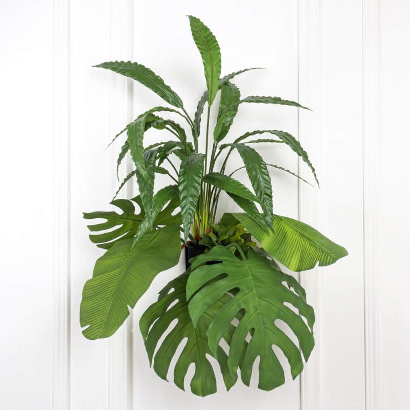 БК 30(Promo) Композиция с листом банана на блоке 15*h10см_6