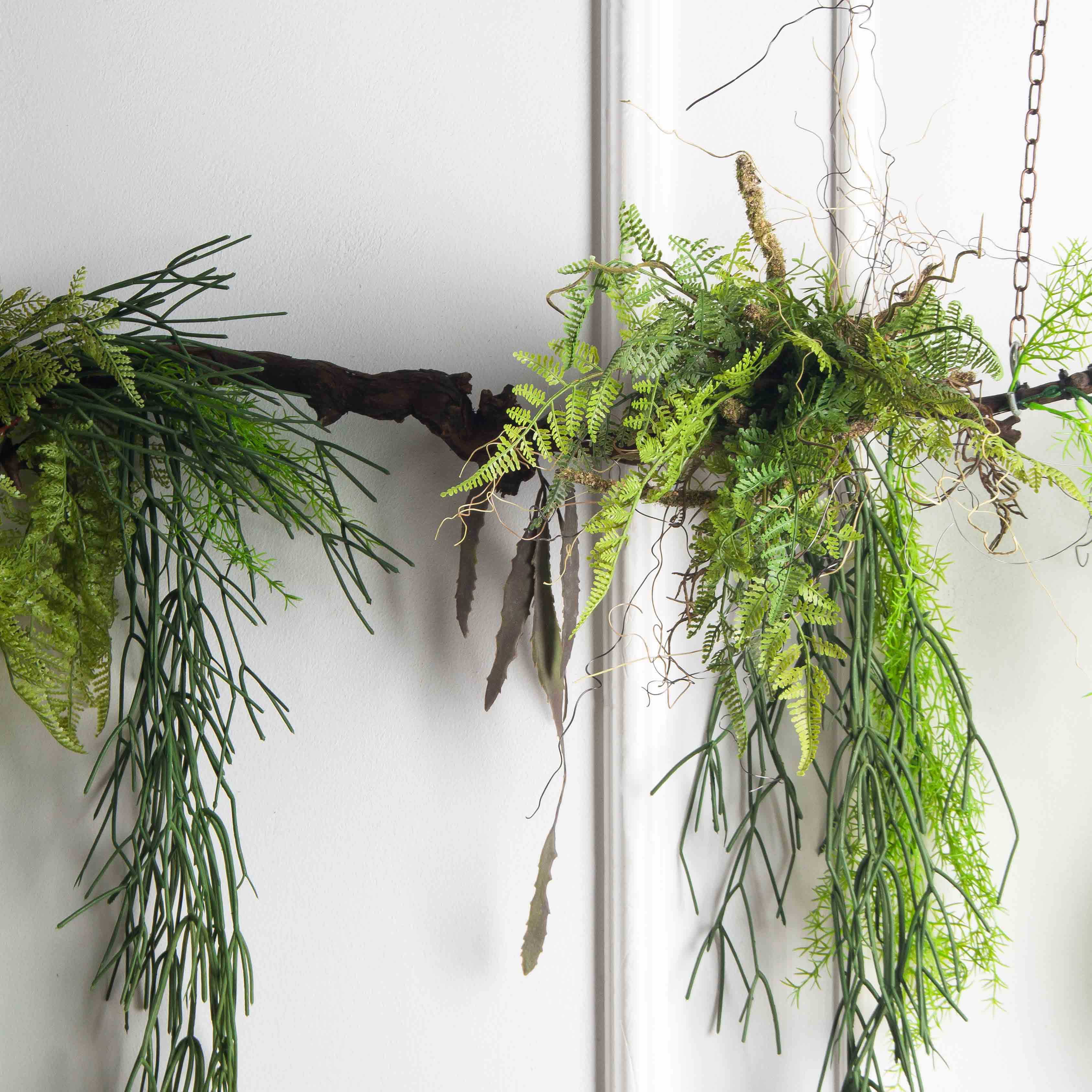 Л/ОС/09(F) Лиана искусственная с ампельными растениями на оригинальном стволе L100см_3