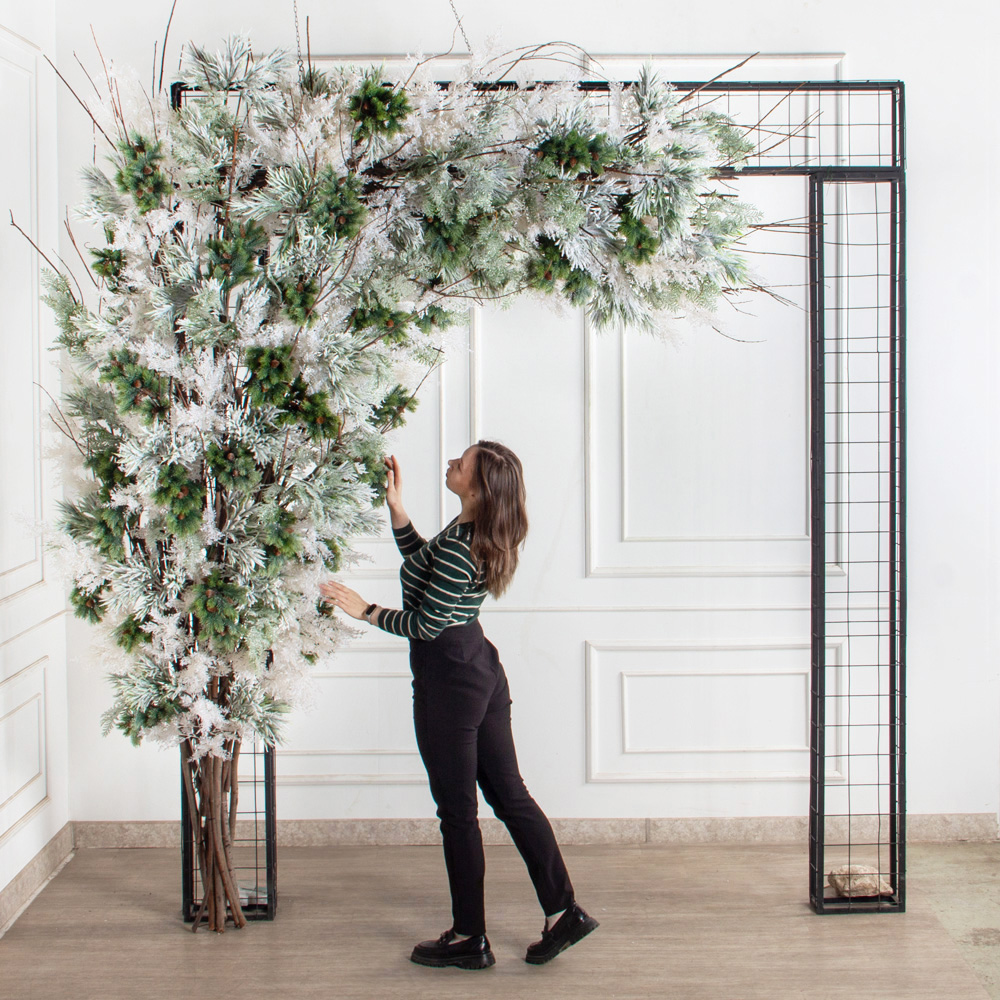 ДЛ181(Пр)(Fix)(F)Декор вход.группы h300см н/прутьях, прист.бело-сизый_3