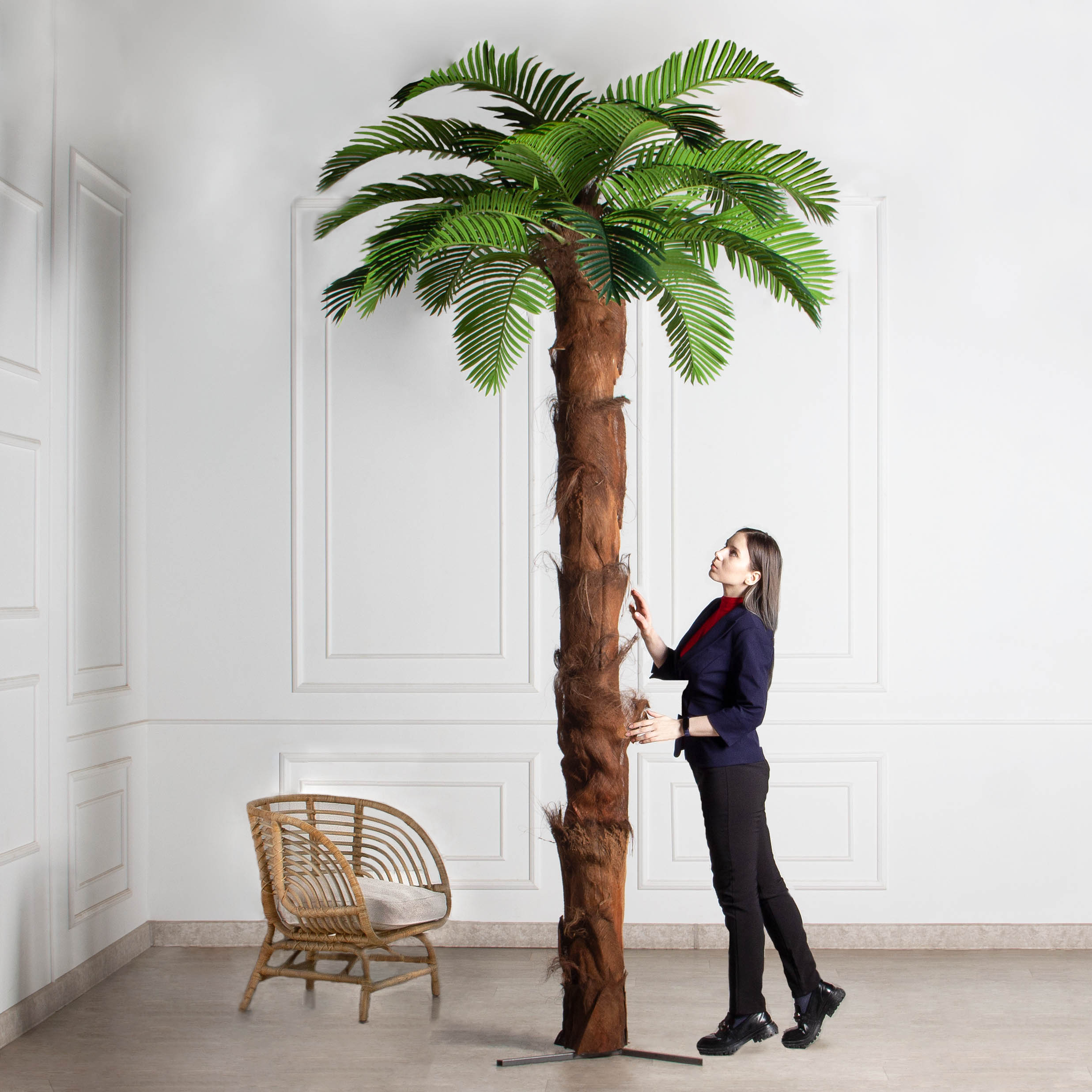 ПС300/ТР/49СТ(Пр)(F) Пальма Арека искусственная h300см (латекс) на мет.основании_2