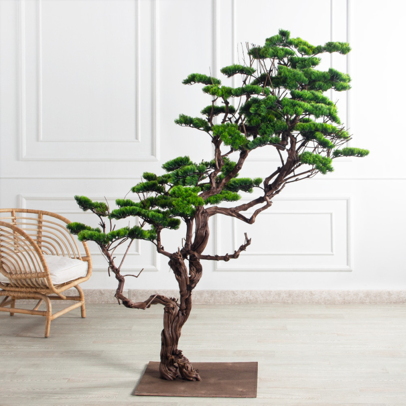 БЛ180/Д3/30(з)(УУ)(F) Бонсай искусственный h180-104см  на основании_1