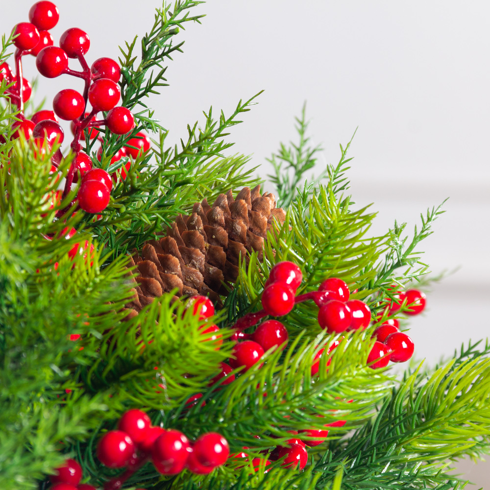 КНг57(з)(F) Композиция НГ искусственная с ягодами на вставке 38х16х5см_4