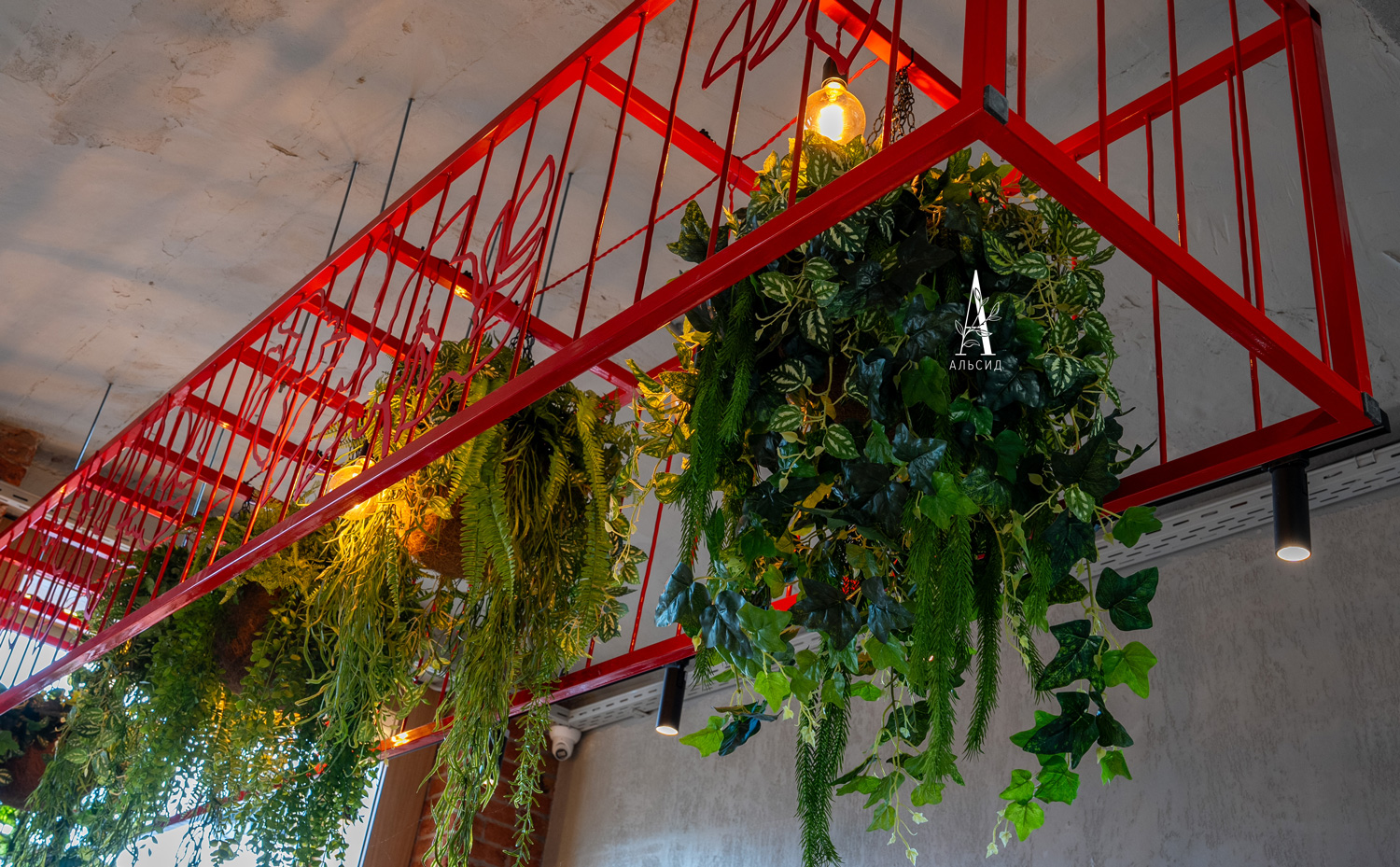 ККВ03(з) Композиция искусственная папоротники в коковите_4