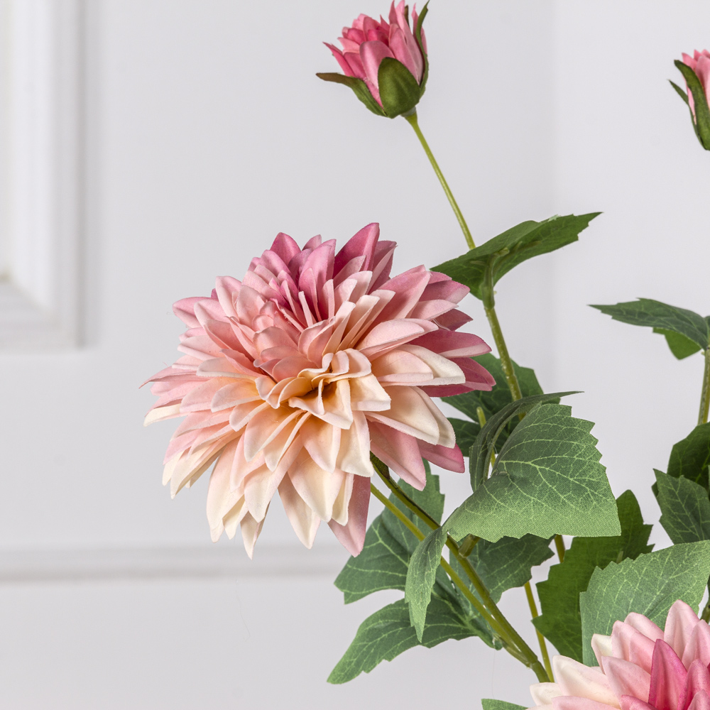 7141А/9120-24/5Р Георгин искусственный 1 голова, 1 бутон, h65см, светло-розовый_3