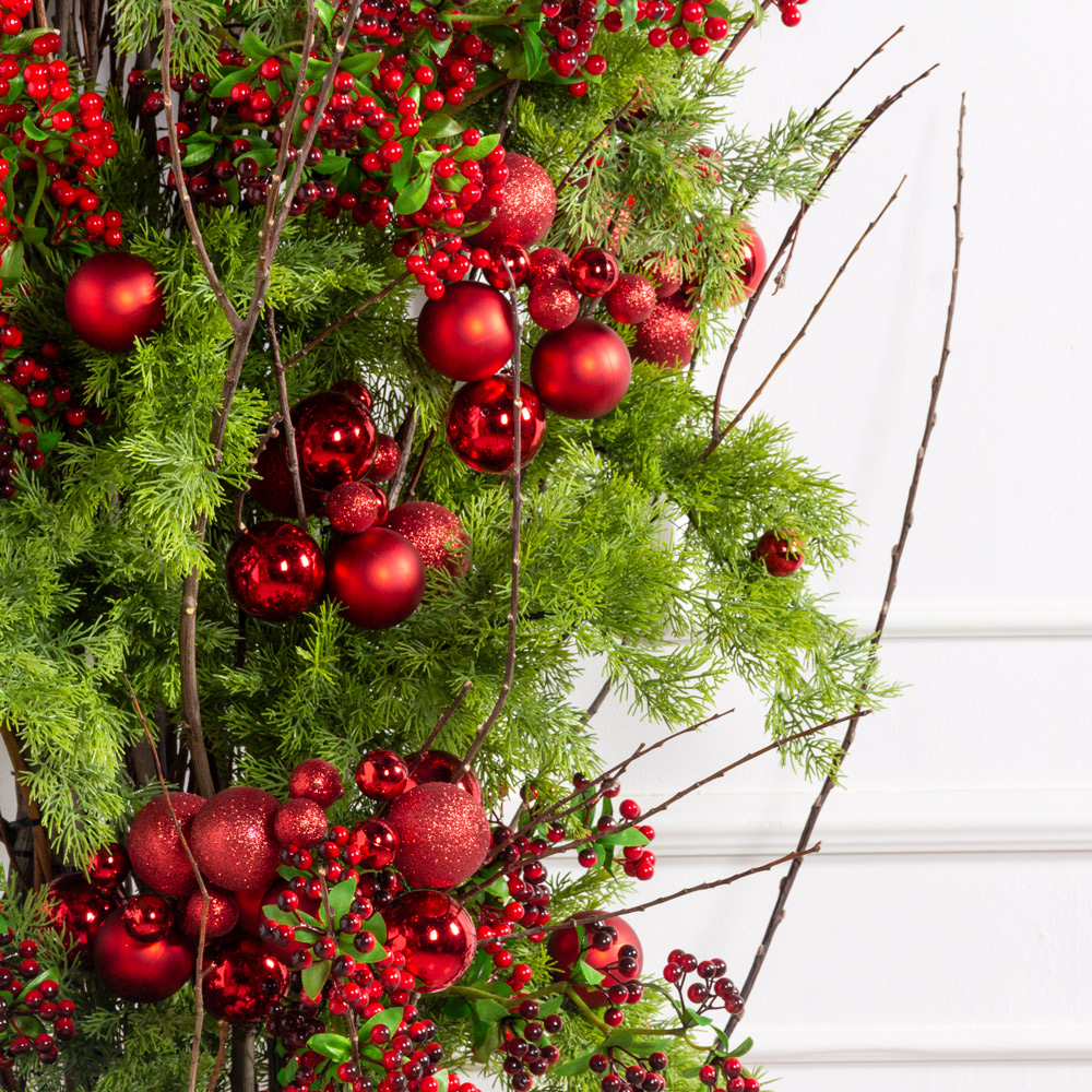 ДЛ148(Пр)(F) Декор входной группы хвойный L100см на прутьях_3