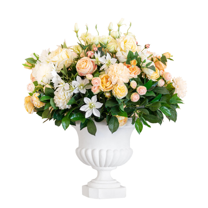 К62 Композиция цветочная на круглом основании d26см_1