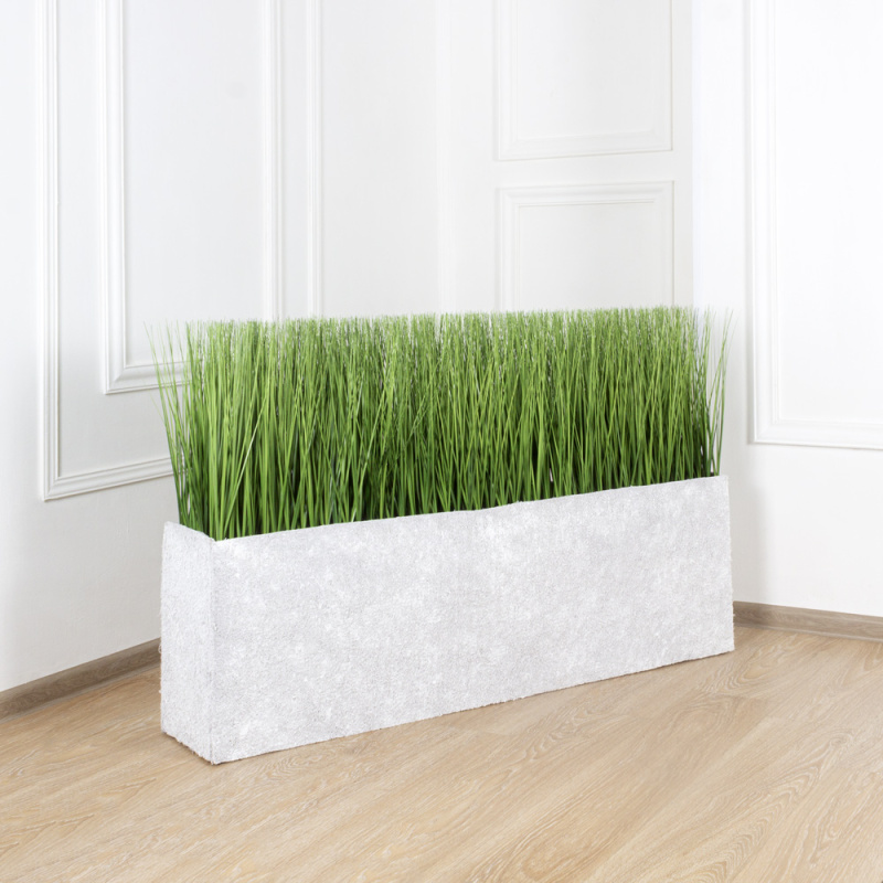 Т008-101(з.)(Promo) Трава искусственная Осока h40см в кокосовом боксе 128х24х40см_5