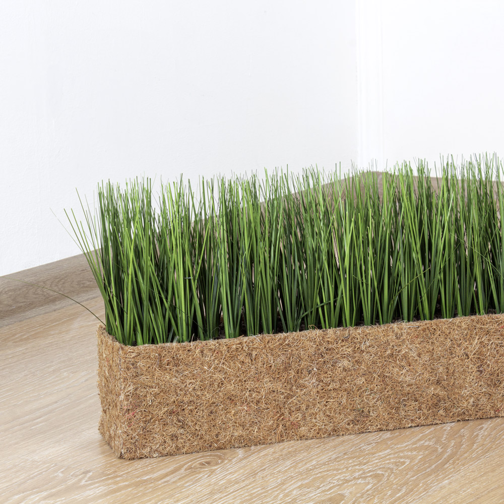 ТД022-28/2(з) Трава осока h-15см в кокос. боксе (82,5*10*h-10.5)_1
