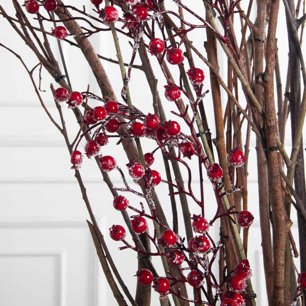 200/РН/647(Пр)(F) Дерево искусственное со снегирями h200см_4