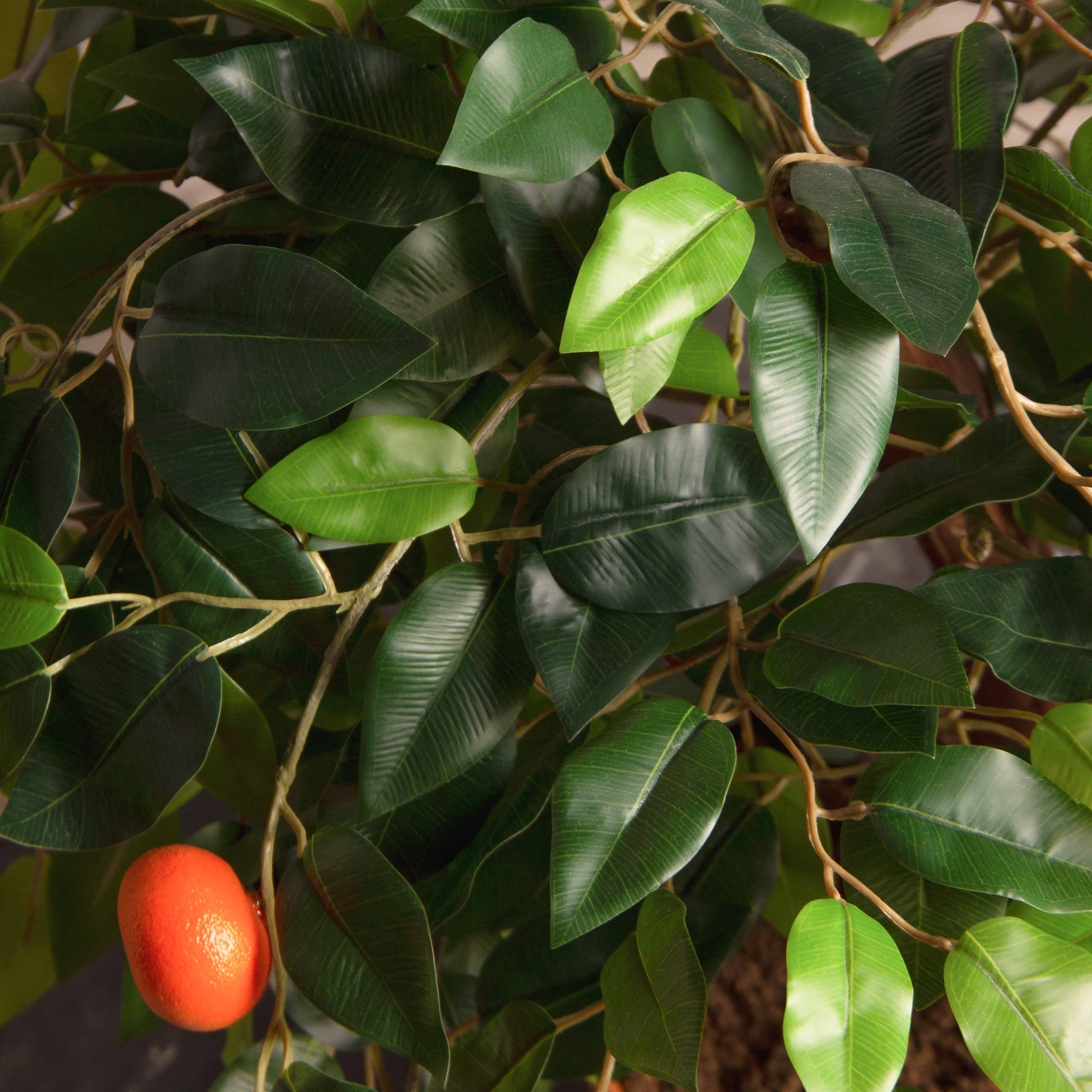 БП040/10М(П)(з)(F) Бонсай искусственный Мандарин с плодами h40см (латекс)_3