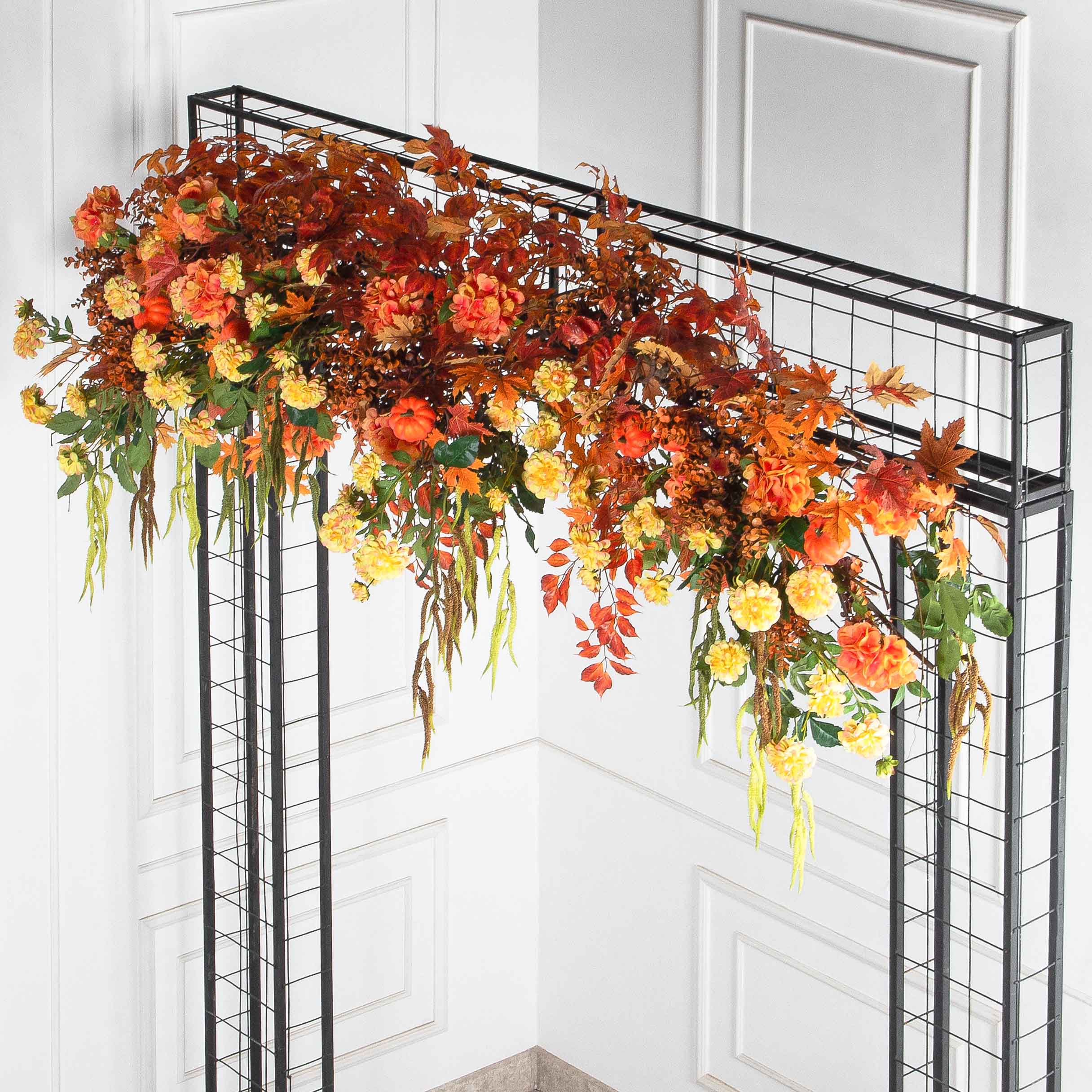 ДЛ174(Пр)(Fix)(F) Декор арочного типа L230 см на прутьях,оранжево-желтый_4