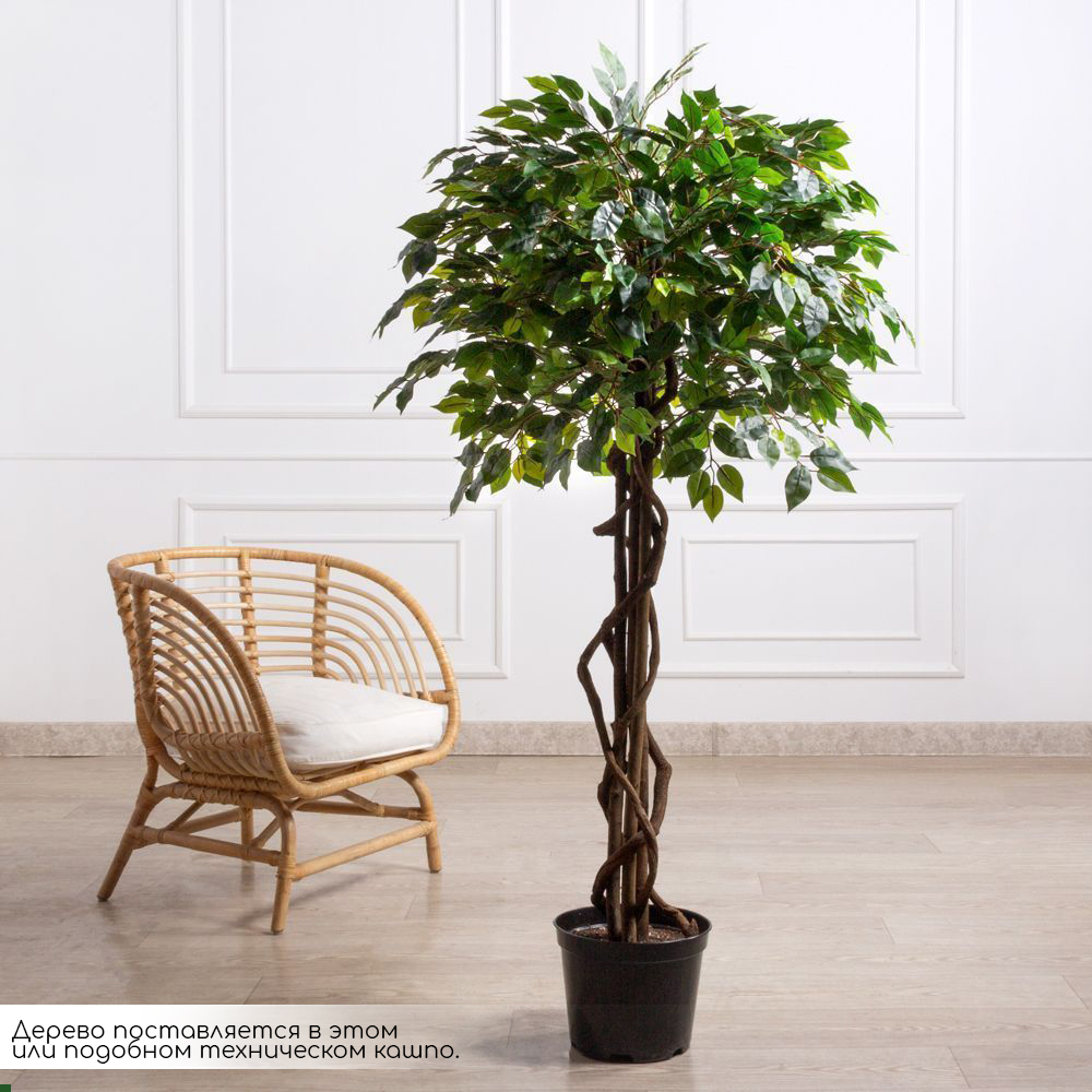 150/ПЛ/34(Пр)(F) Фикус искусственный h150см (латекс)_1