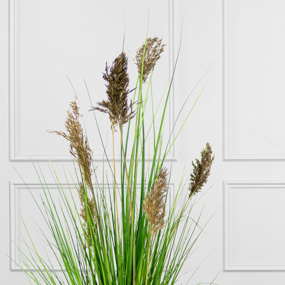 К347/1(з.) Композиция трава Осока на кочке d15см_5