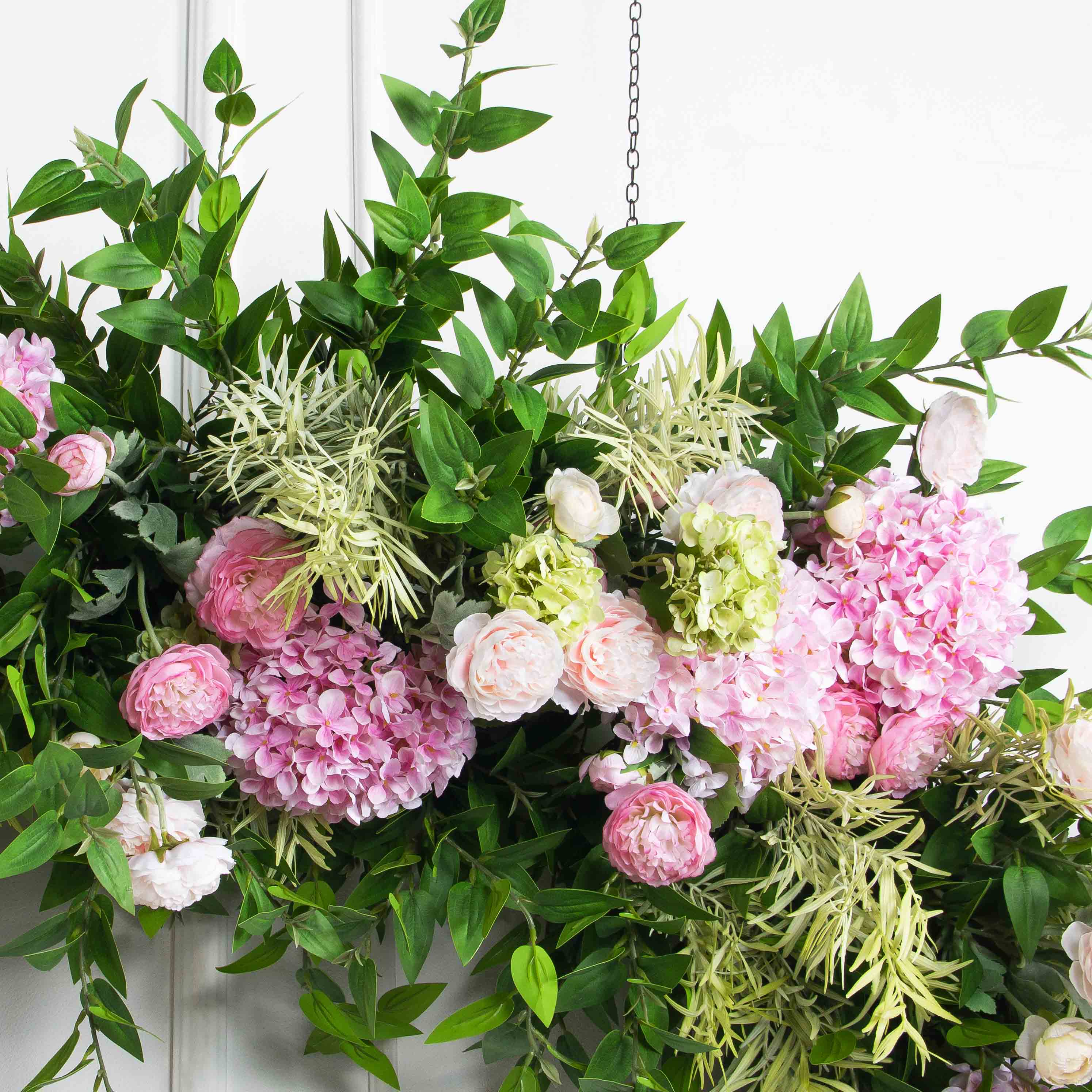 ДЛ166/2(з)(F) Декор входной группы цветочный (полукруг) h220см (шир 55см)_7