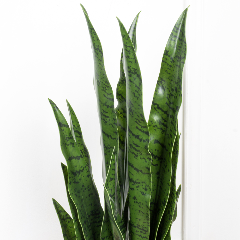 ЦС93-1(F) Сансевиерия искусственная h55см в кашпо, зеленая_4