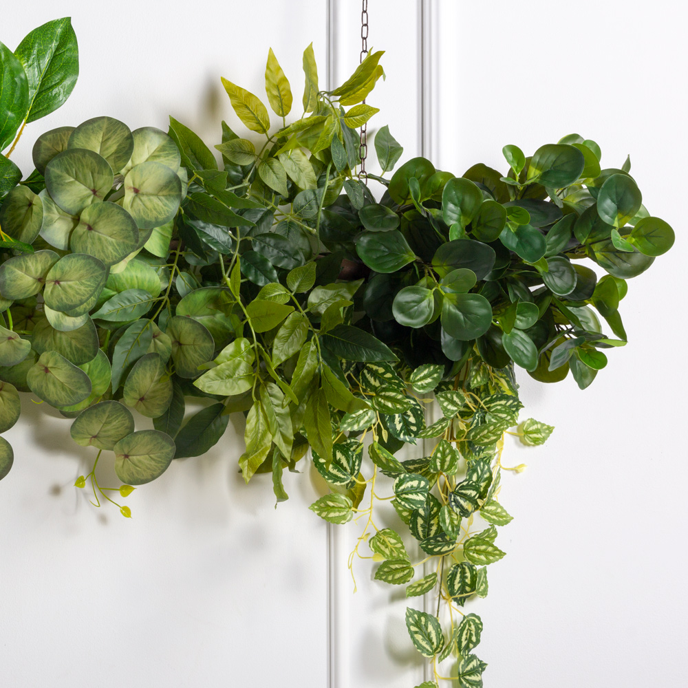 Л137(з)(F) Лиана  искусственная с пеперомией L100см (свес 20-80см)_1