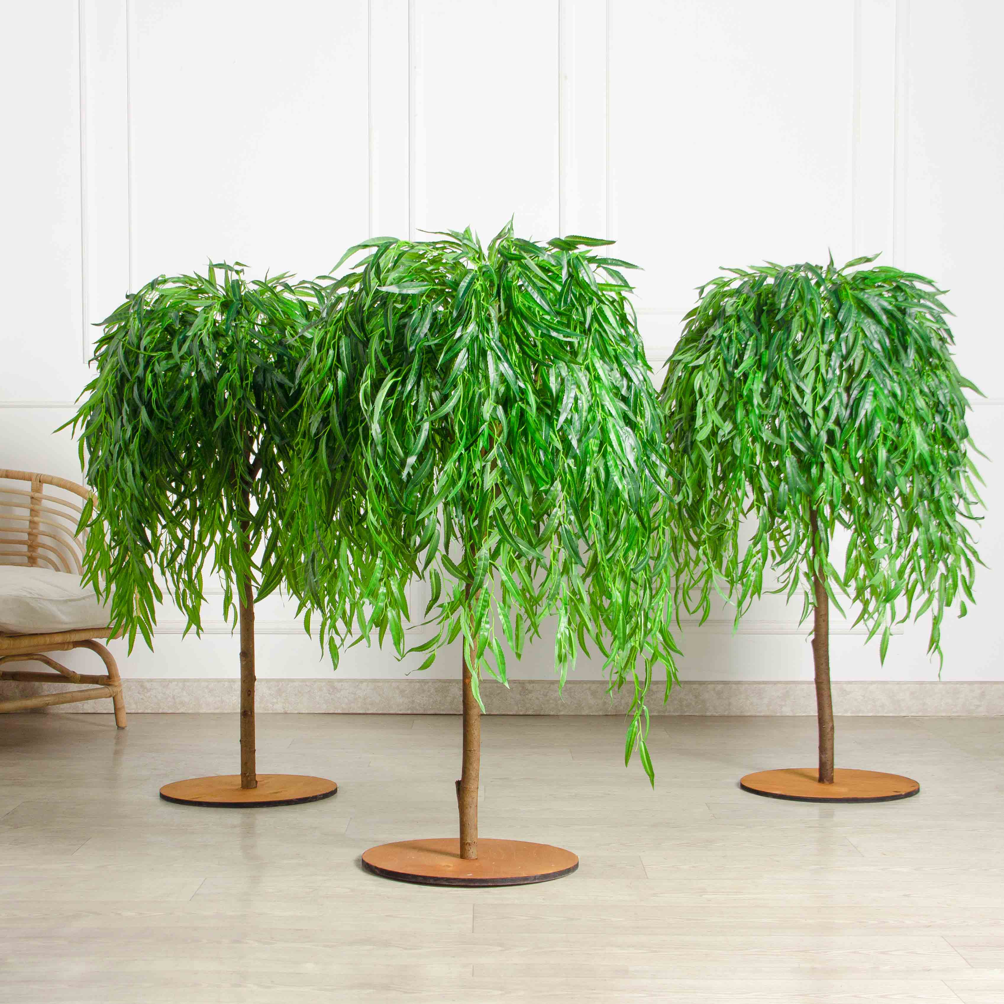 120/РН/510(з) Ива плакучая искусственная h120cм (латекс) на основании_4