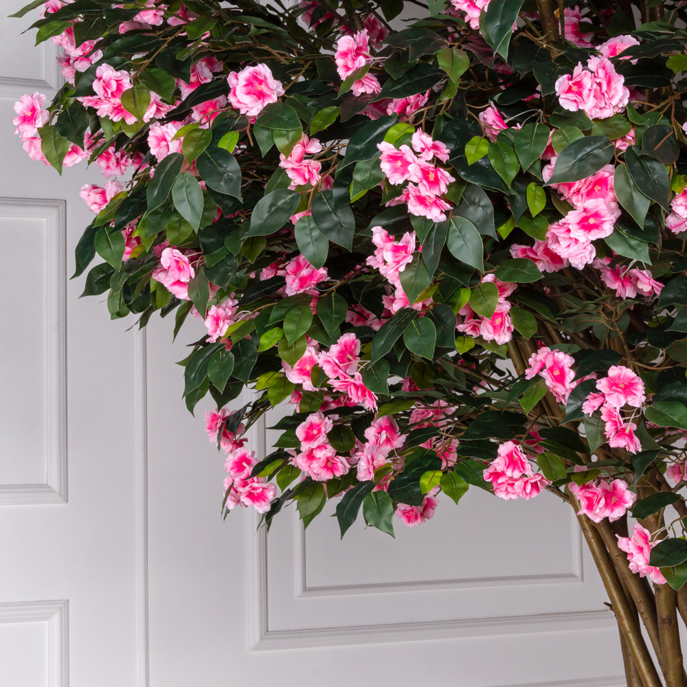 250/РН/439(з) Жасмин искусственный цветущий h250см на основании d60см_3