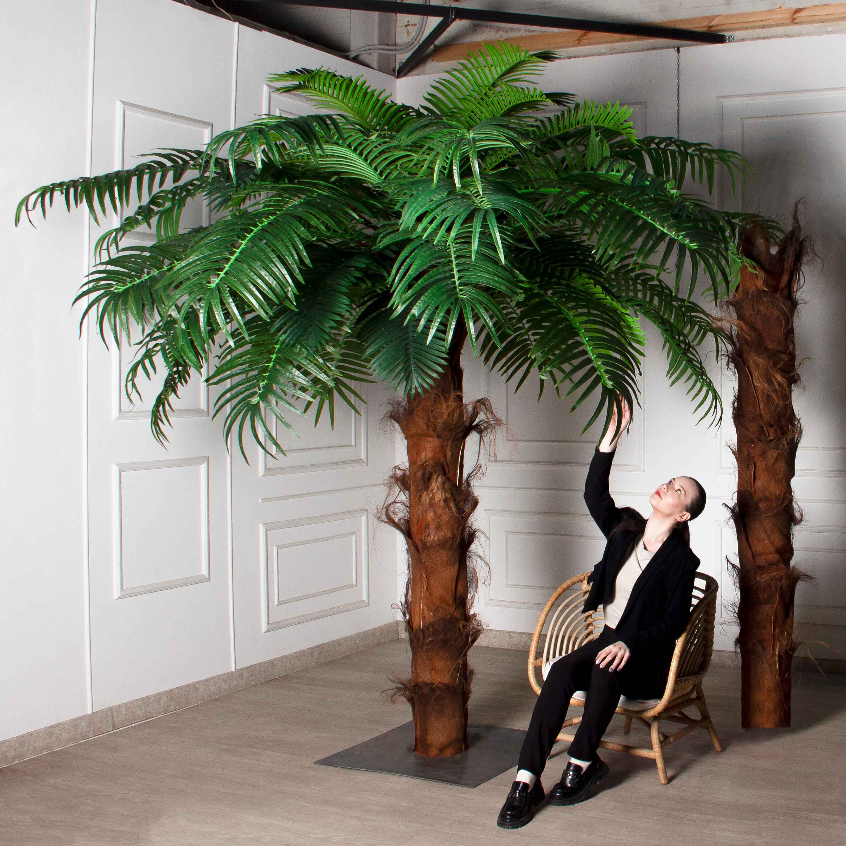 ПС500Разб/ТР/49Прем(F) Пальма Арека искусственная h500см на мет.основании_4