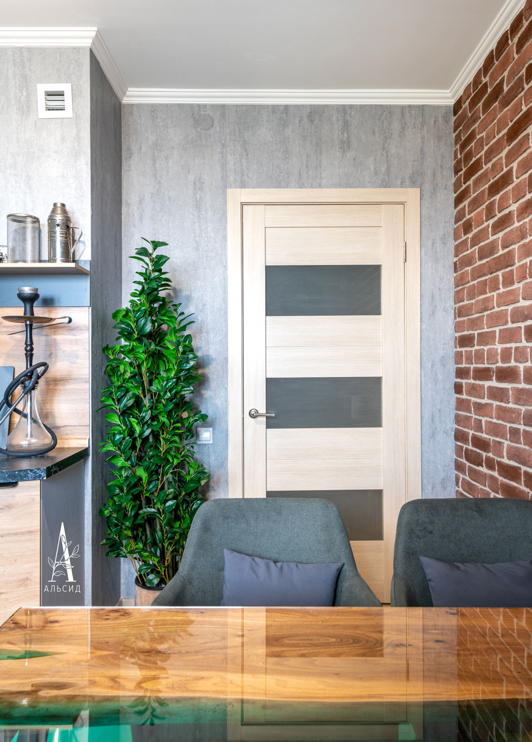 150/К/208(Пр)(F) Рускус искусственный куст h150см в кашпо_5