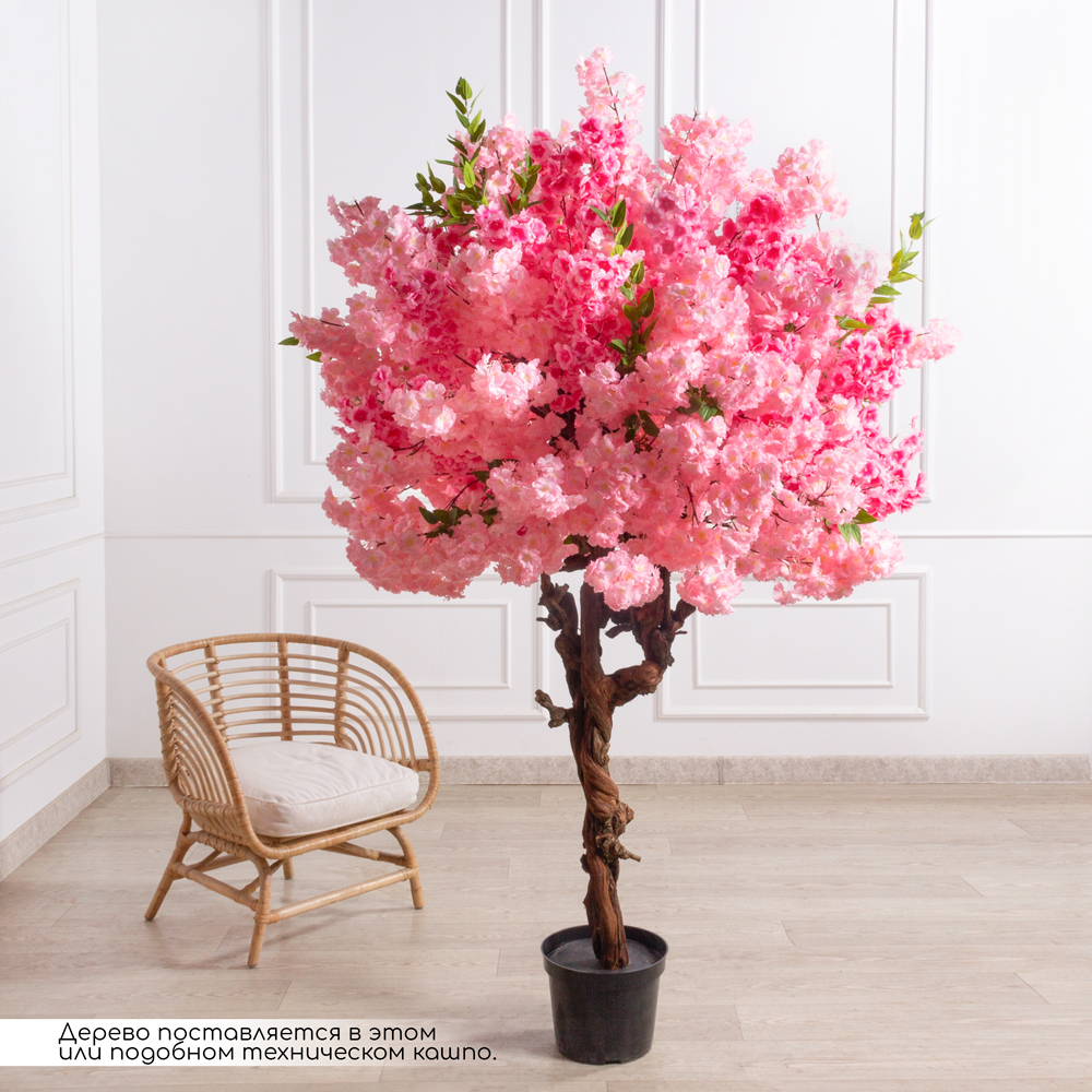 200/ОС/225(з)(F) Сакура искусственная Элит  h200см, розовая_1