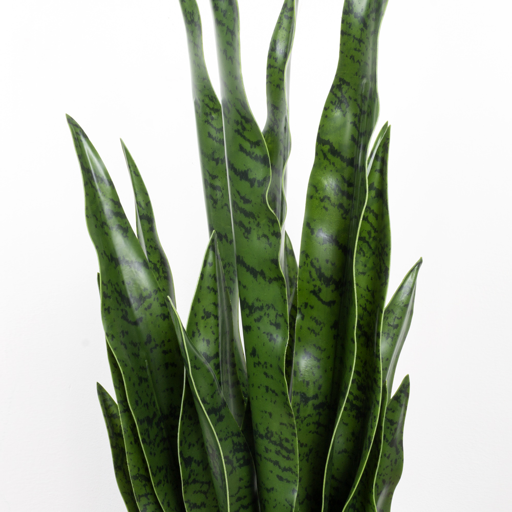 ЦС93-1(F) Сансевиерия искусственная h55см в кашпо, зеленая_3