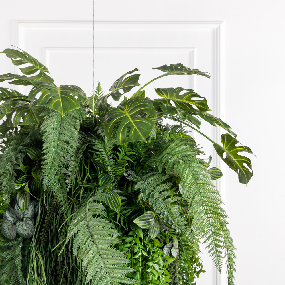 ККД45/310(Пр)(F) Кокедама искусственная зеленый микс d45см_1