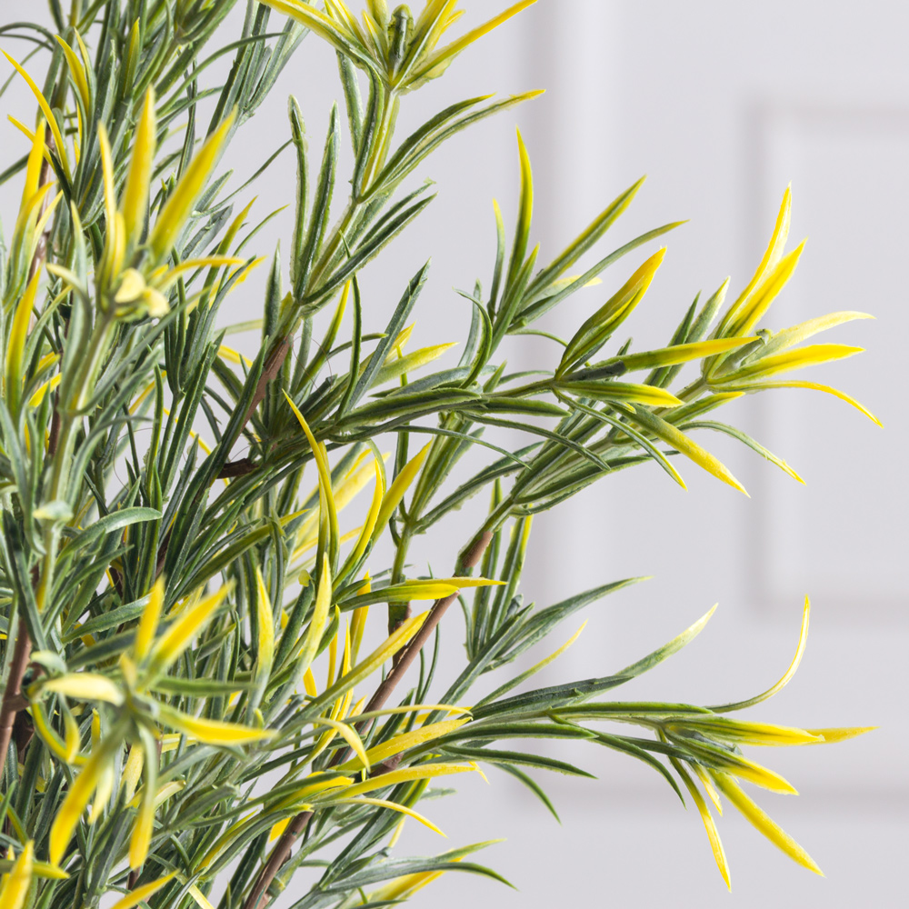 ЦС35/143-1(F) Розмарин искусственный узкий лист h35см в кашпо, патина_1