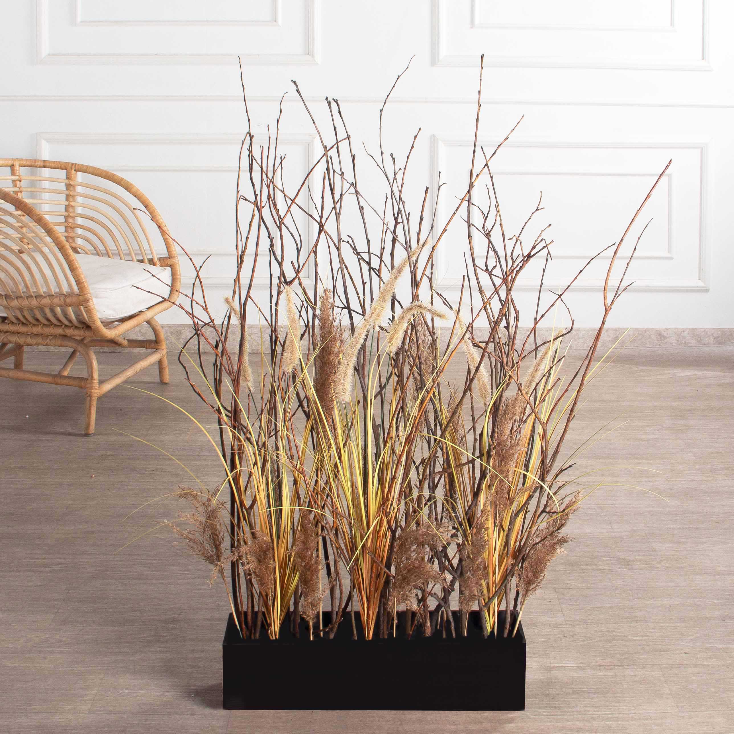 К542(Пр)(F) Композиция искусственная Осока с камышом на основании_3