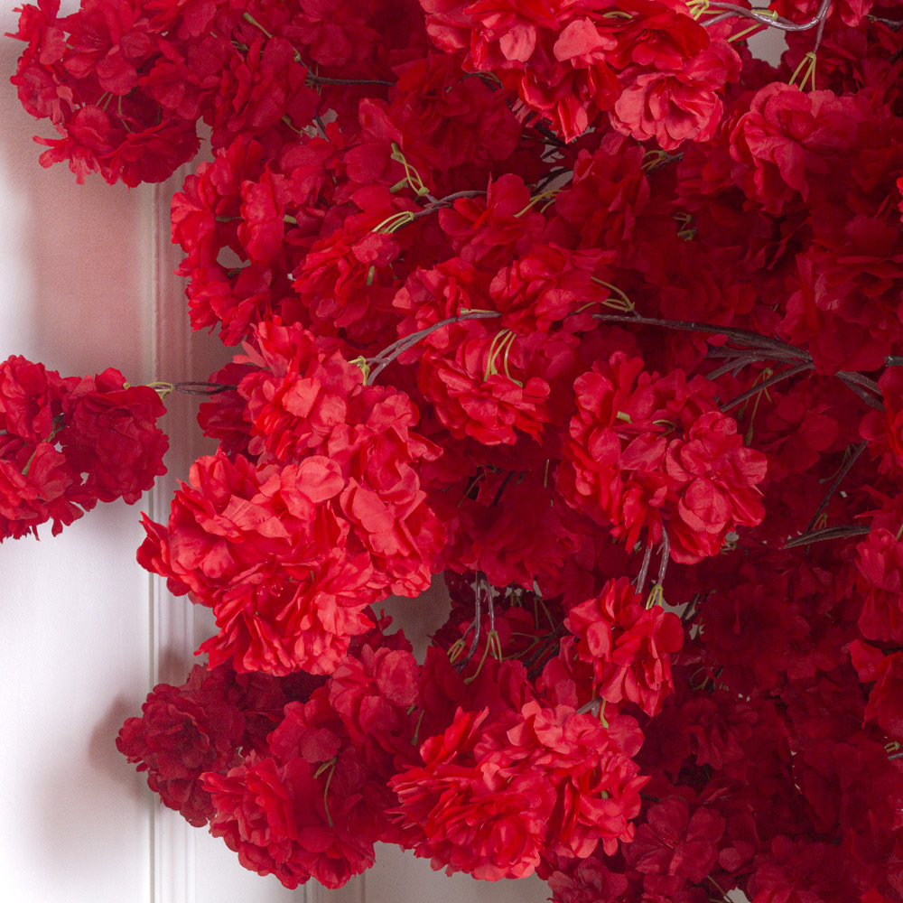 300разб/478 Сакура искусственная разборная h300см, красная_7