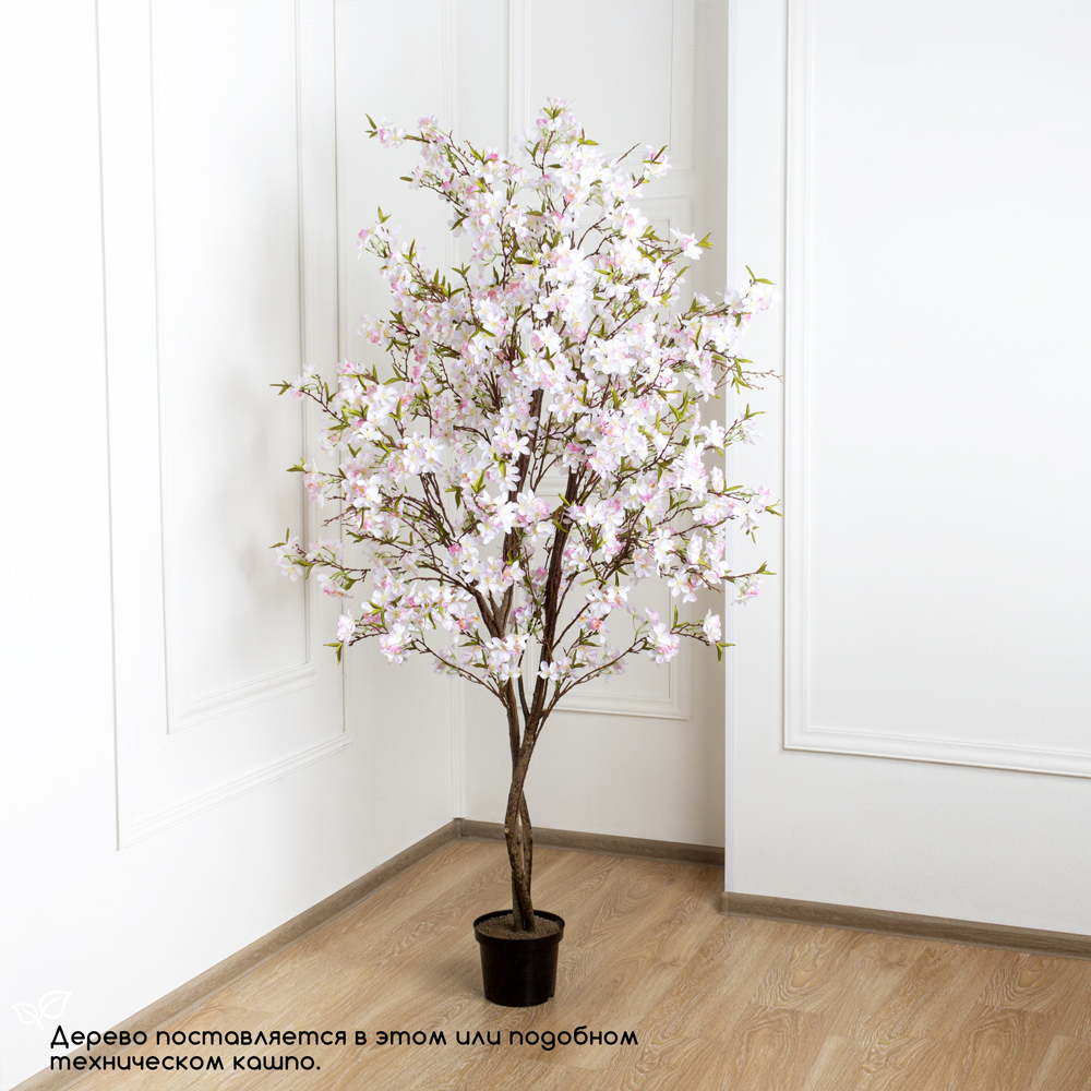 180/РН/491 Сакура искусственная h180см, бело-розовая_1