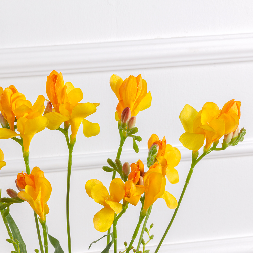 7141А/9120-03/3Р(АКЦИЯ) Фрезия искусственная h63см, желтая_3