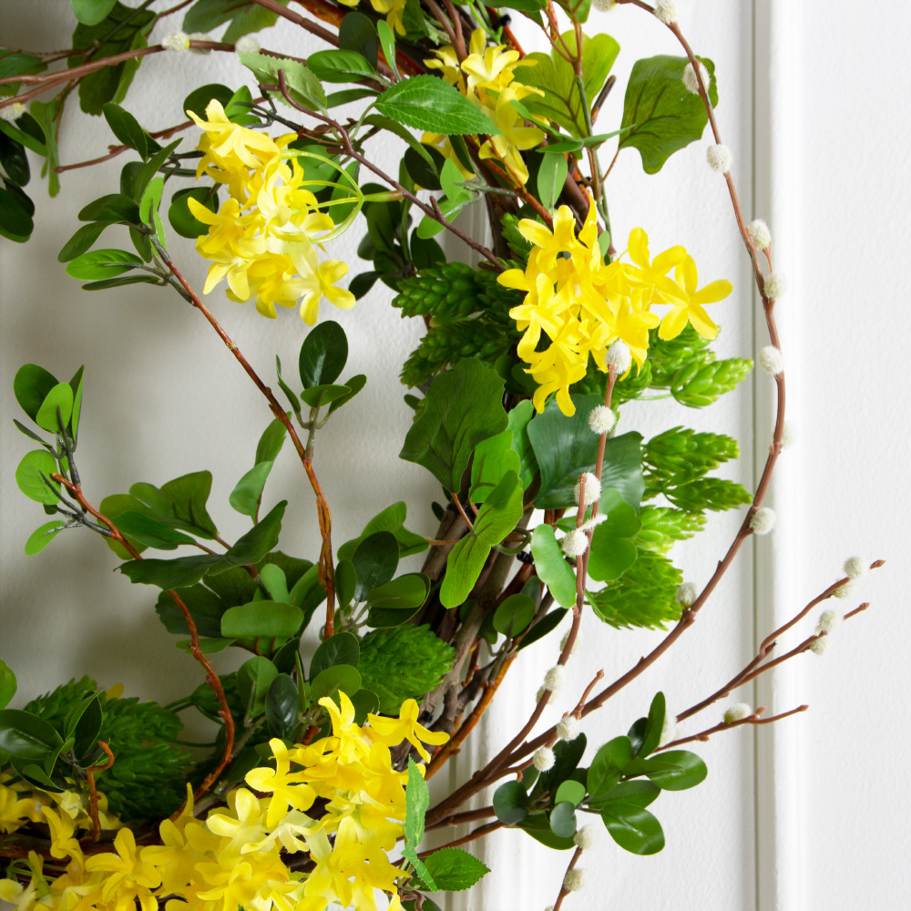 ВН19(Пр)(F) Венок искусственный весенний d60см_3