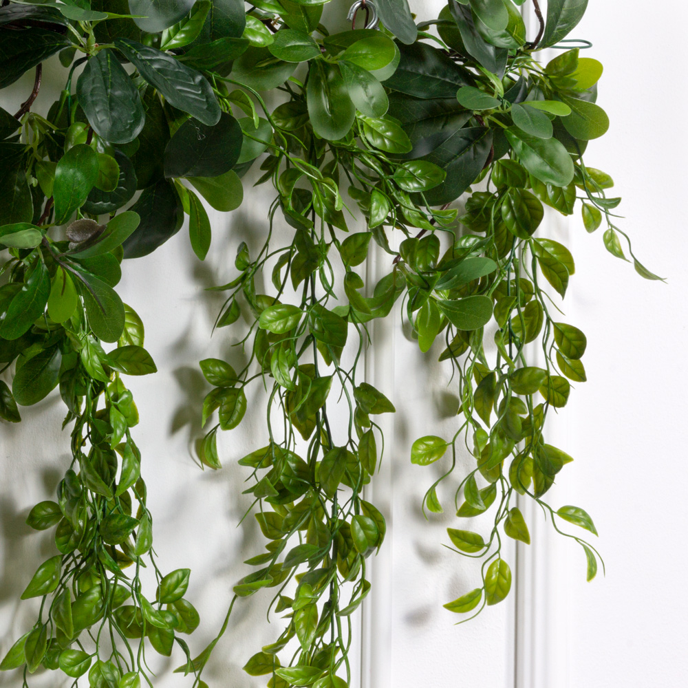 Л03(F) Лиана Шеффлера искусственная с традесканцией L100см (латекс)_1