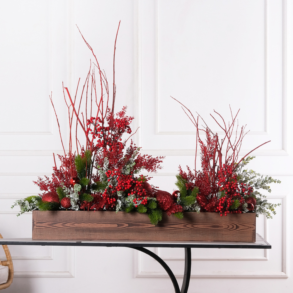 К557(Пр)(F) Композиция искусственная НГ бордово-красная на основании_2