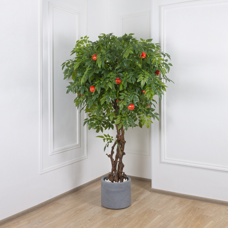 200/ОС/200(з.) Дерево искусственное Гранат с плодами h200см
