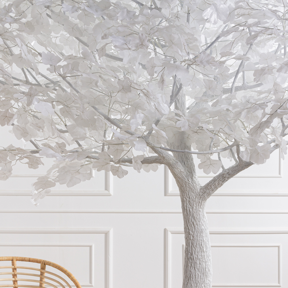 270МЕТст/разб/ОБ/176(F) Дерево искусственное разборное Гинкго  h270см, белое_1