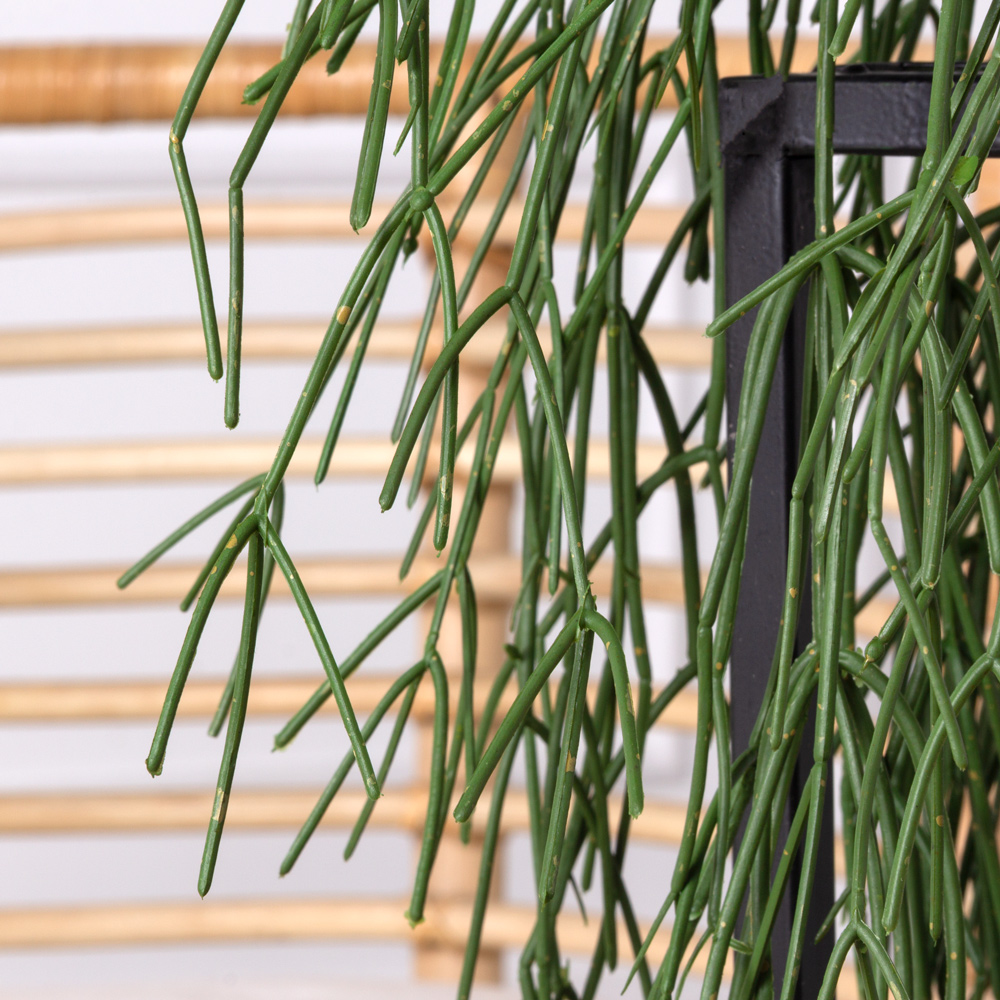 КС87 Рипсалис зеленый искусственный ампельный в кашпо_1