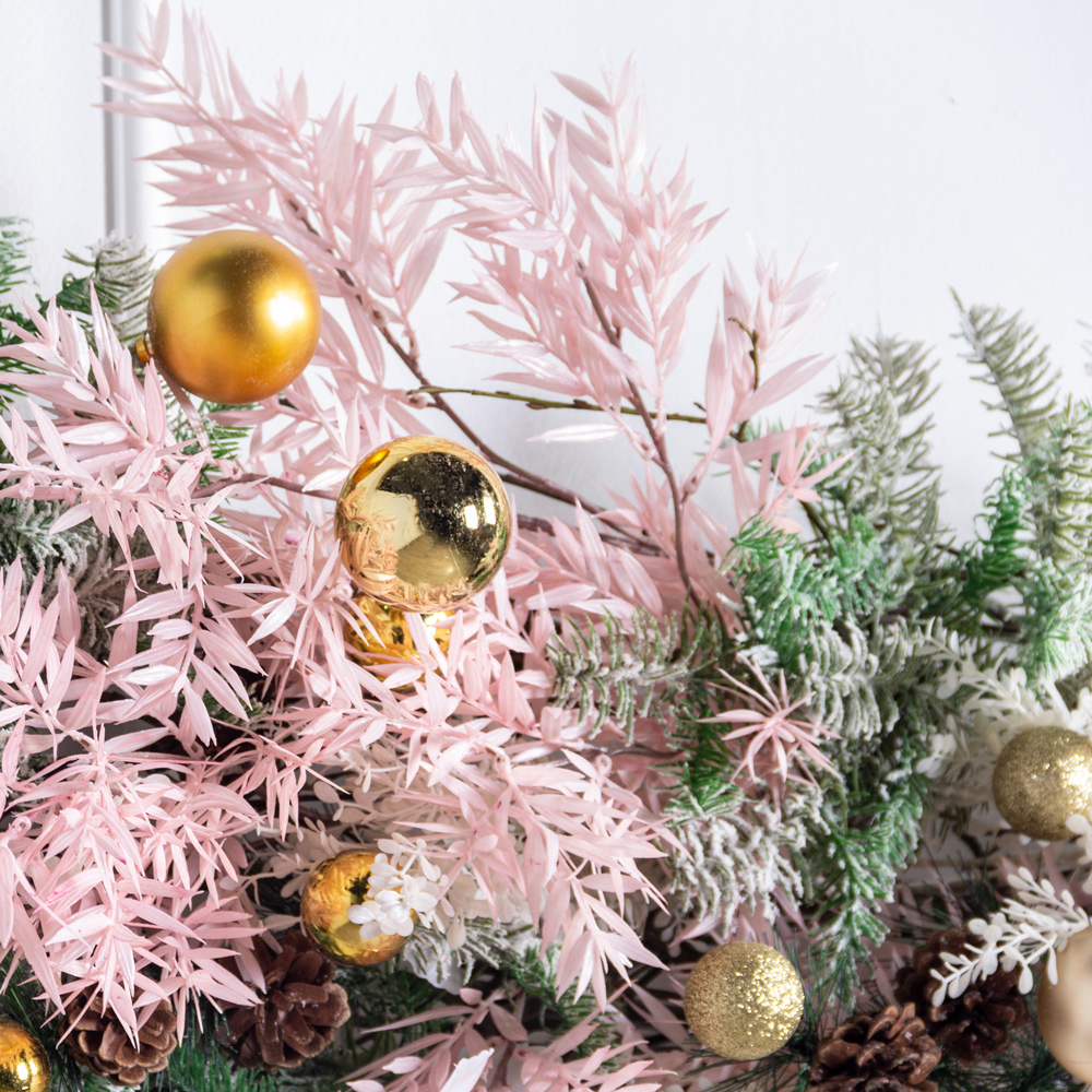 Л95-2(з)(F) Лиана искусственная НГ с еловыми ветками L100см ширина 30см_1