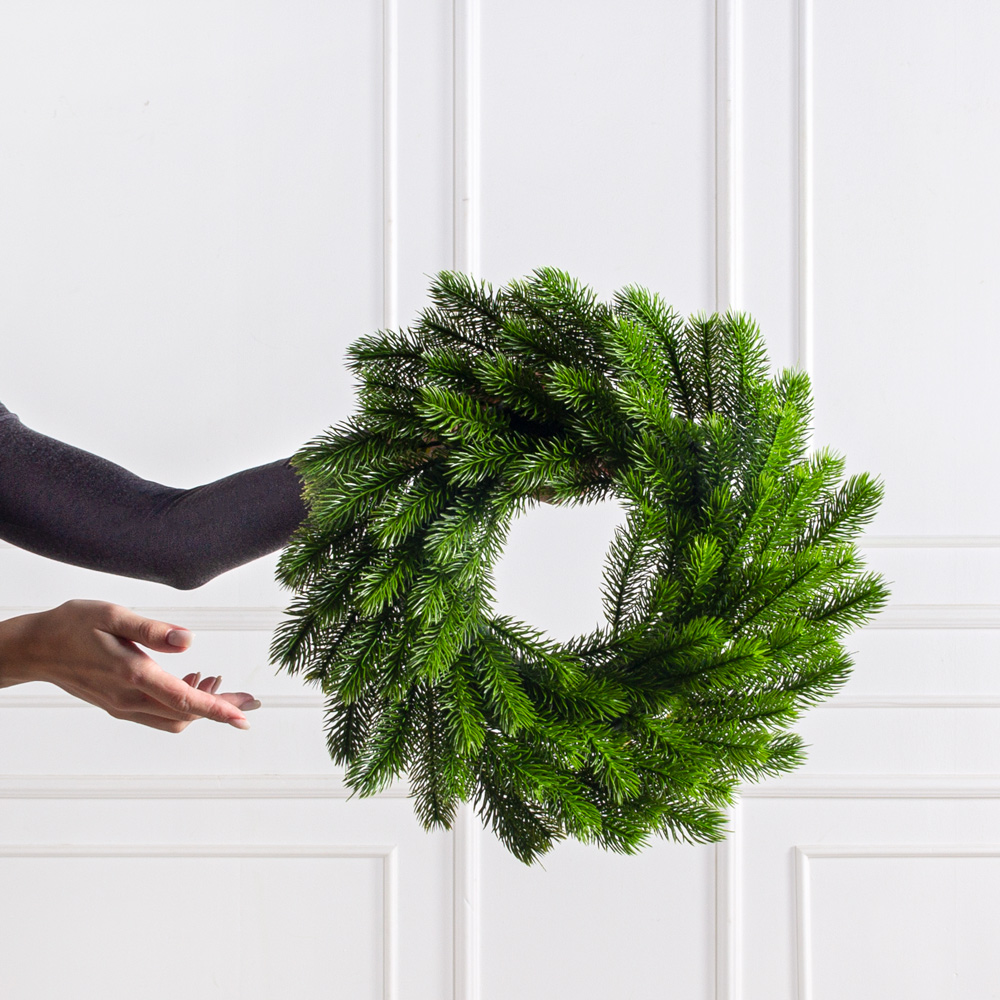 736А/9127М-4(F) Венок новогодний d 42см_2