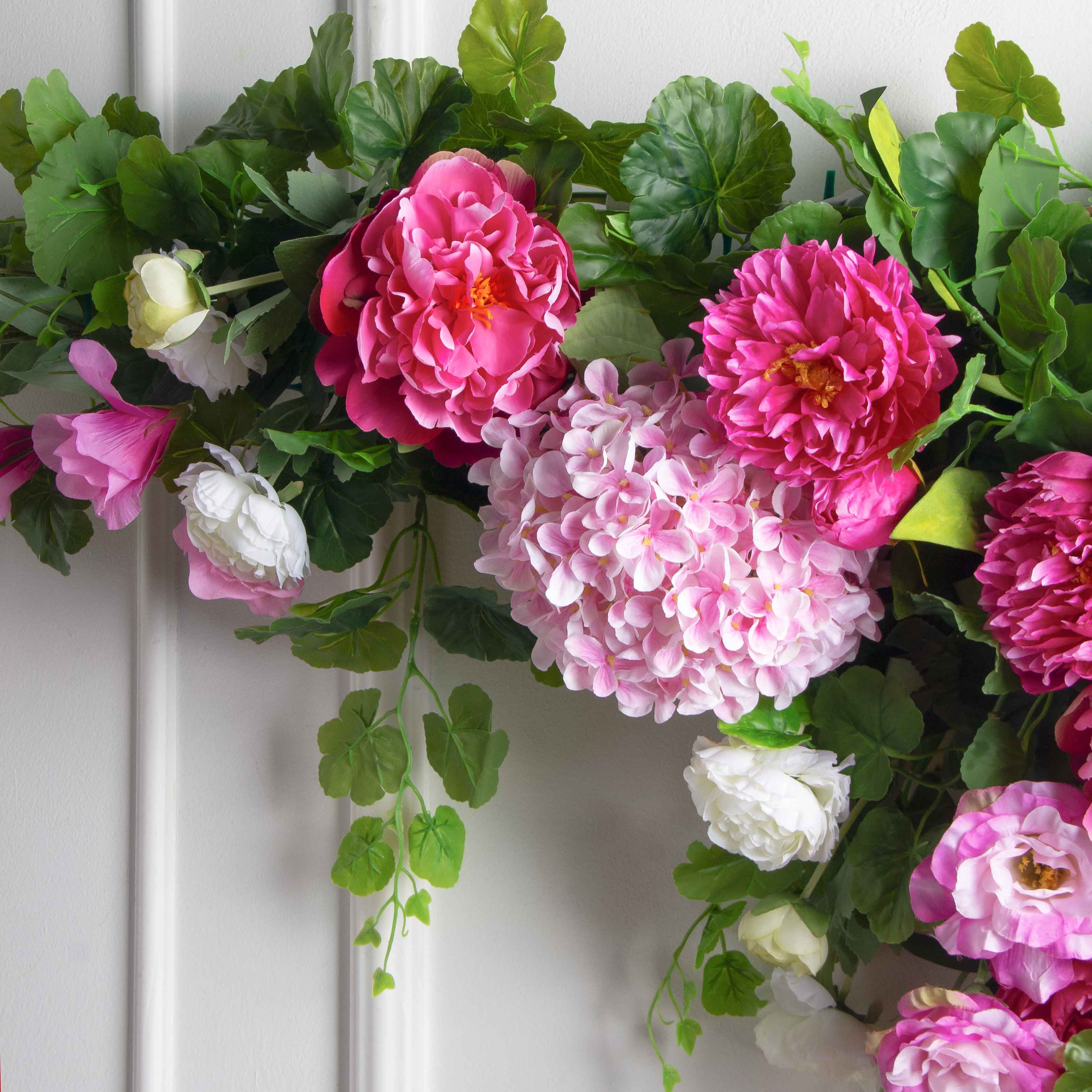 Л162/2(з)(F) Лиана искусственная цветочная L160см, ширина 20см_8