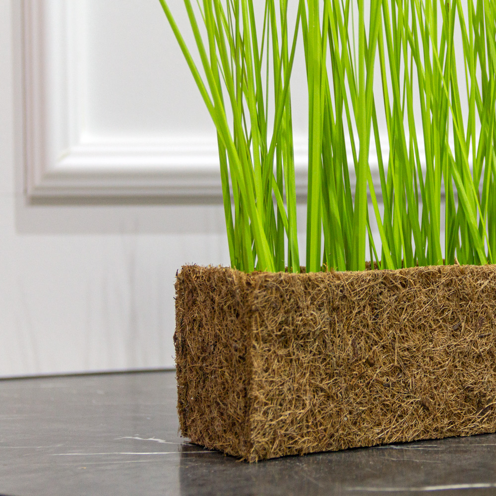 ТД0200(Promo) Трава искусственная Осока h28см в кокосовом боксе 25х8х8см_9