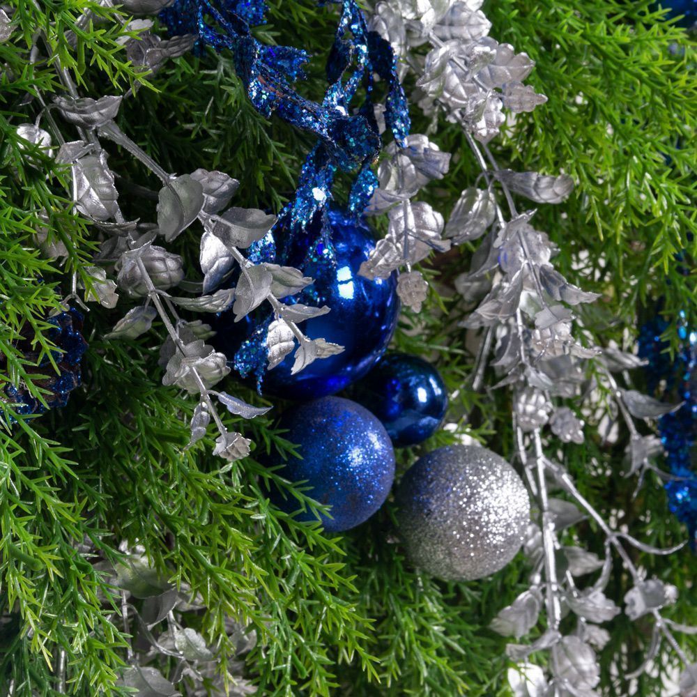 Л96-4(Пр)(F) Лиана искусственная НГ L100см, серебристо-синяя_2