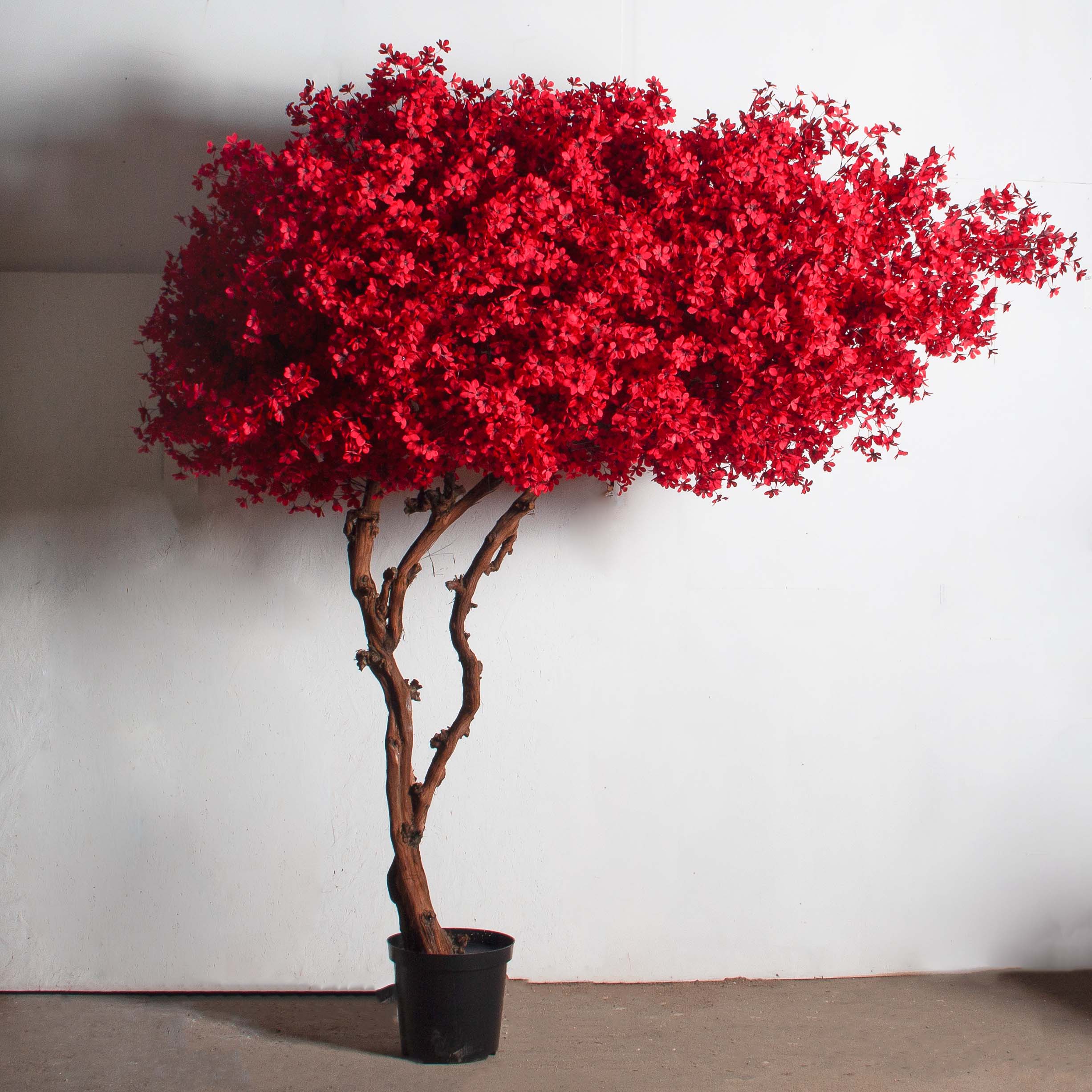 270/ОС/632(з)(УУ)(F) Дерево искусственное цветущее h270см, d230см, красное_2