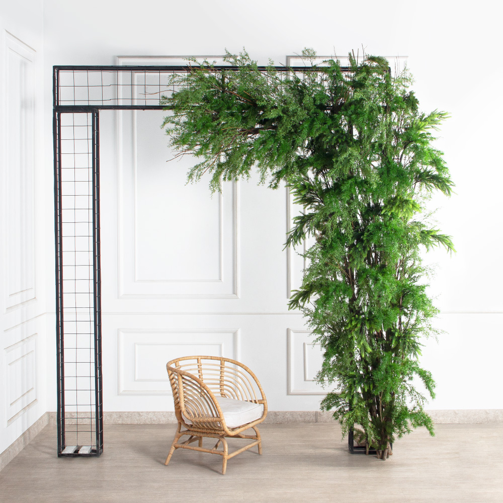 ДЛ182(Пр)(Fix)(F) Декор входной группы хвойный h290см на прутьях,пристенный_4