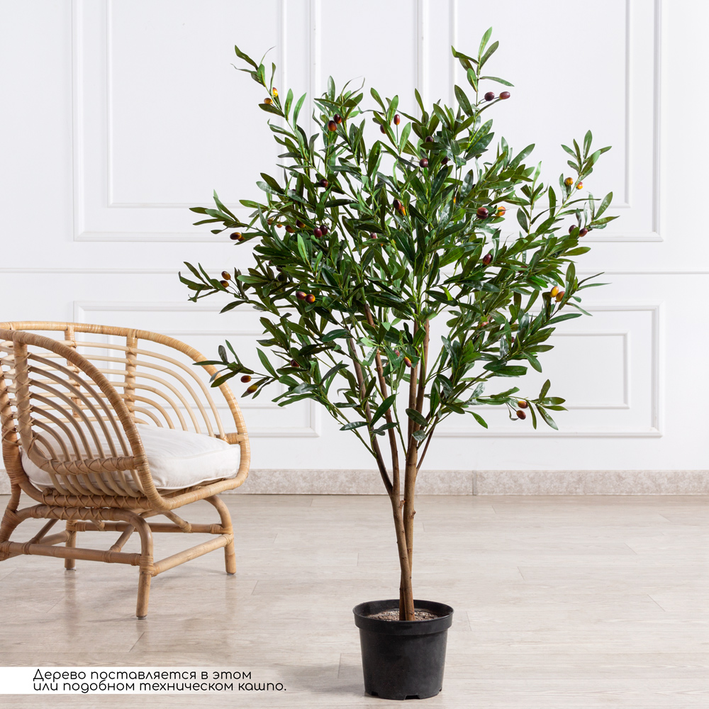120/РН/4655(Пр)(F) Оливковое дерево искусственное с плодами h120см_1